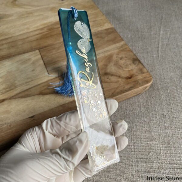 Handmade Resin Bookmark With Name