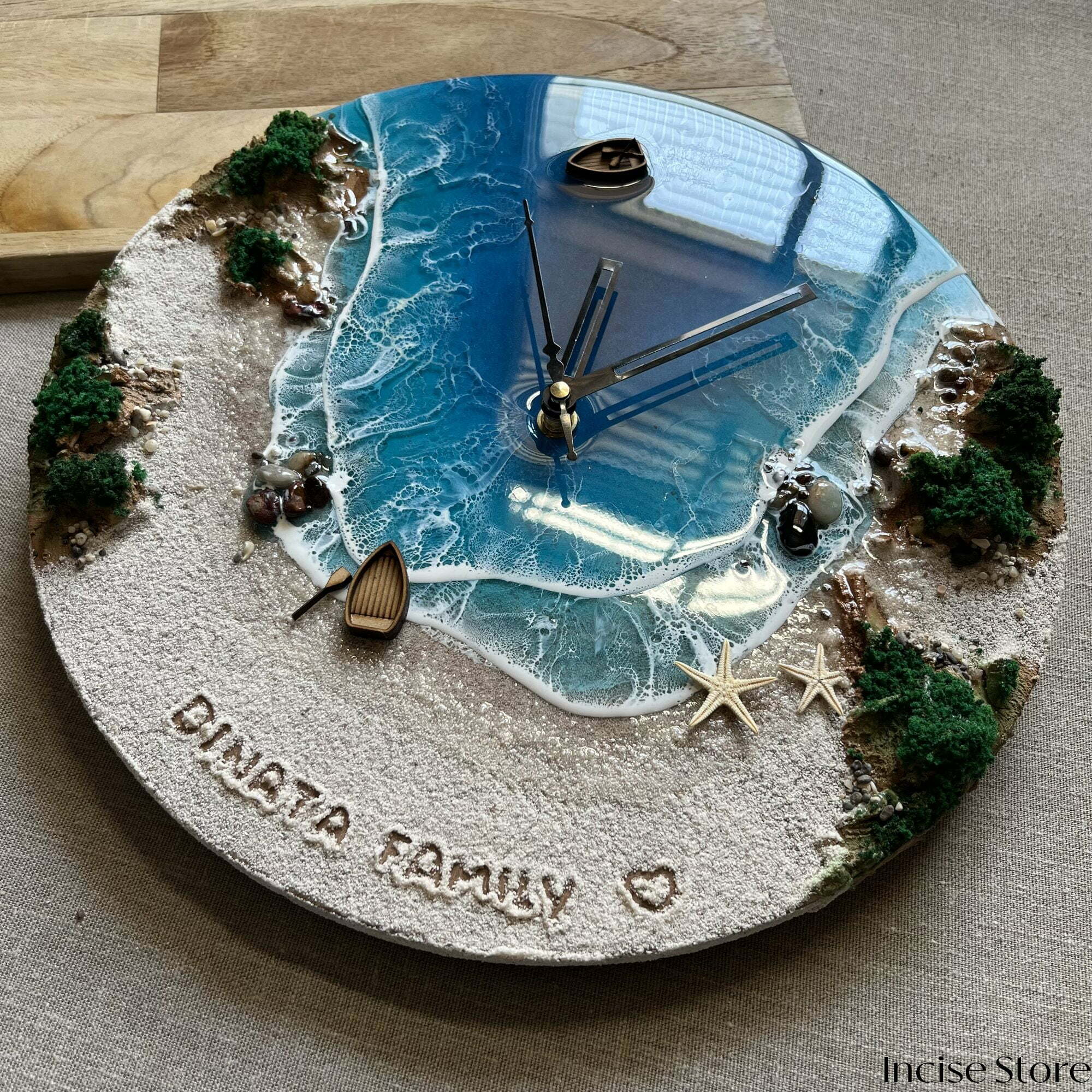Gorgeous Resin Beach Clock From a Mold: DIY Resin Art Tutorial